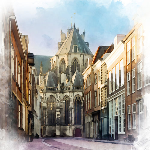 Grote Kerk, Dordrecht, South Holland. by Danny de Klerk