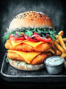 Cheeseburger fast food