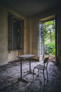 Salle de classe abandonnée