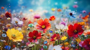 Wunderschönes Sommerblumenbild von Heike Hultsch