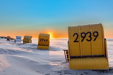 Zonsondergang op Juist van Dirk Rüter