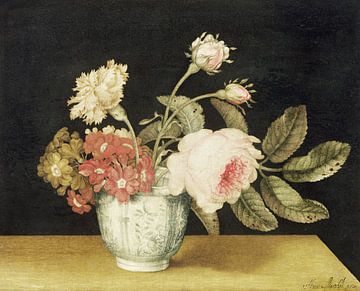 Alexander Marshal,Fleurs dans un pot de Delft