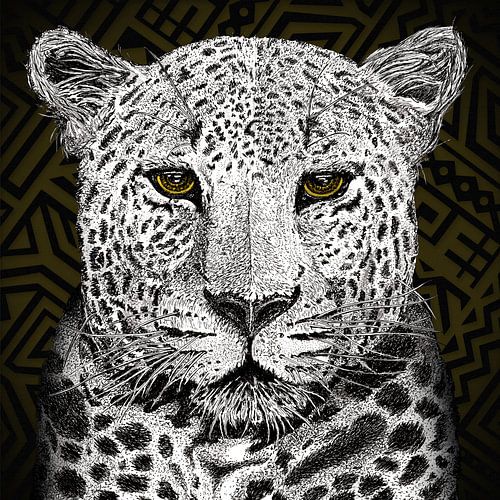 Pen drawing Leopard