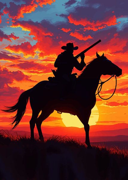 Cowboy Scherenschnitt 1 von MIROKKU