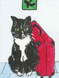 Die reisende Katze von Doornroosje Design