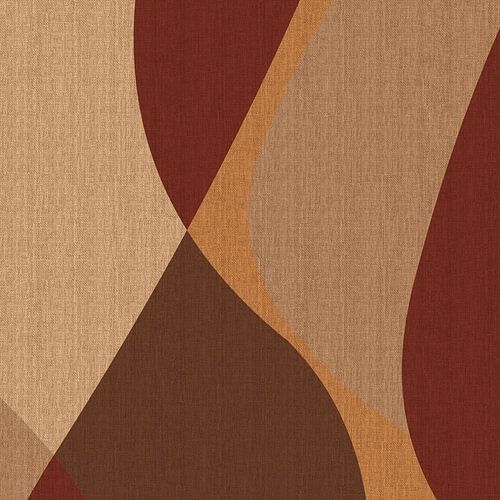 Retro organische vormen in aardetinten nr. 4