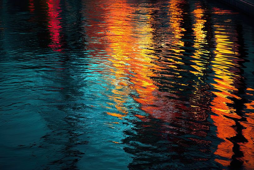 Réflexion de la surface de l'eau par Blues & Hues