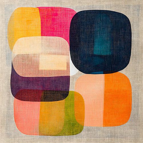 Art décoratif abstrait et coloré.