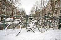 Vélos de neige à Amsterdam Pays-Bas en hiver par Eye on You Aperçu