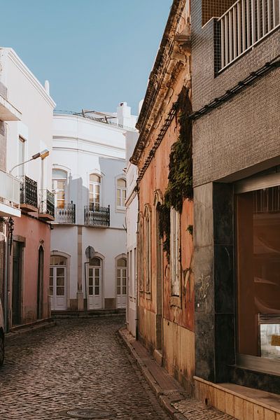 The streets of Olhão, Algarve Portugal by Manon Visser
