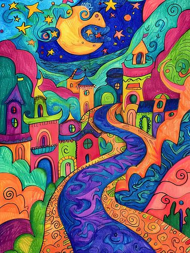 Colorful Night In The Town