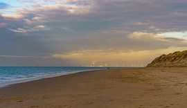 The North Sea beach at Ouddorp. by Jaap van den Berg
