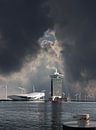 Amsterdam . A'dam and Eye on the IJ by Aad Trompert thumbnail