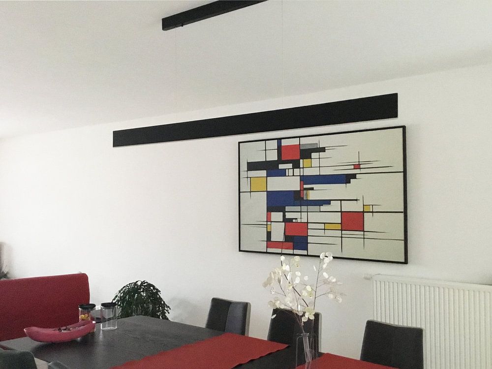 Abstractie in Piet Mondriaan stijl van Art &amp; Soul Creations