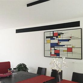 Customer photo: Abstraction in Piet Mondrian style by Art & Soul Creations, on canvas