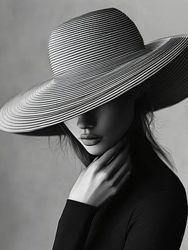 Elegant lady monochrome by PixelPrestige