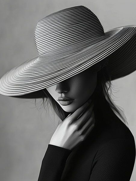 Elegante Dame einfarbig von PixelPrestige