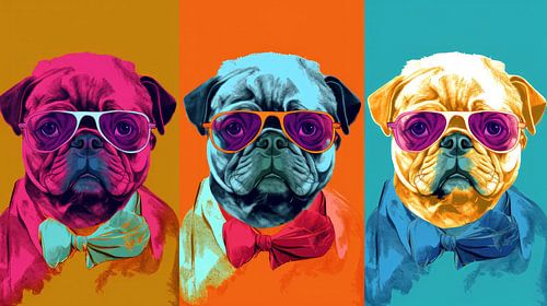 Warhol: Pop Pug Portretten