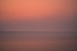 Horizontal abstract sunset over the sea by Tobias van Krieken