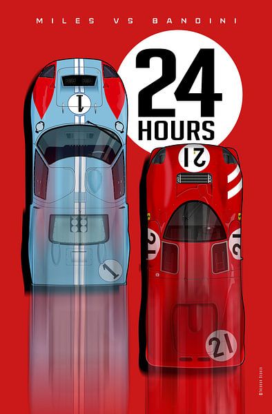 24 Hours 1966 Ford vs Ferrari von Theodor Decker