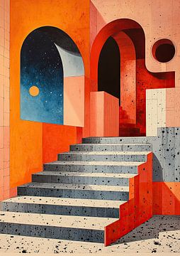 Interieurontwerp Surrealisme Architectuur Ontwerp Meetkunde van Niklas Maximilian