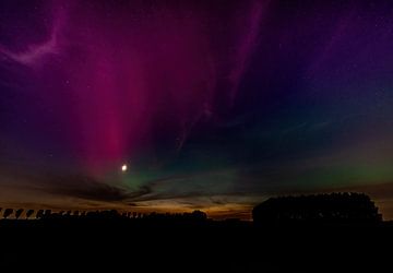Het Noorderlicht (Aurora Borealis) in Nederland van Rob Smit