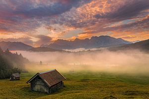 Sonnenaufgang am Geroldsee