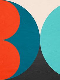 ART ABSTRAIT GÉOMÉTRIQUE MODERNE ET COLORÉ sur Online Arts