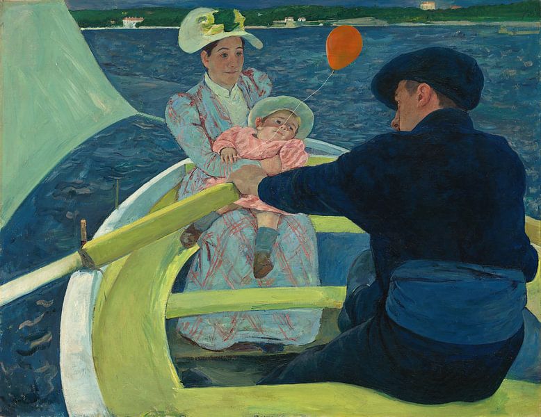 La partie d'aviron, Mary Cassatt avec ballon par Digital Art Studio