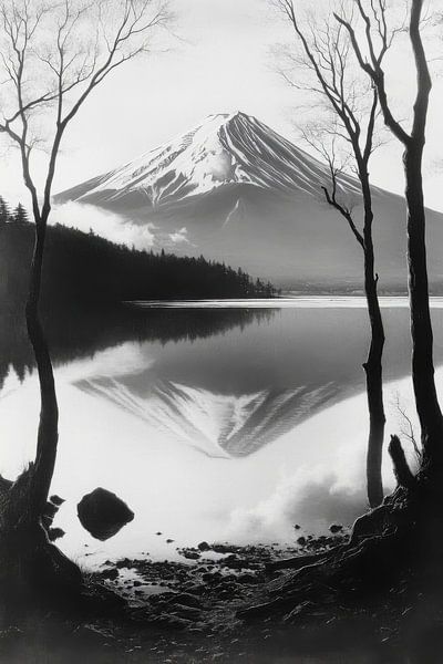 Mountain mirror in the lake by Poster Art Shop
