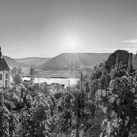 Beilstein on the Moselle in black and white by Manfred Voss, Black-White Photography