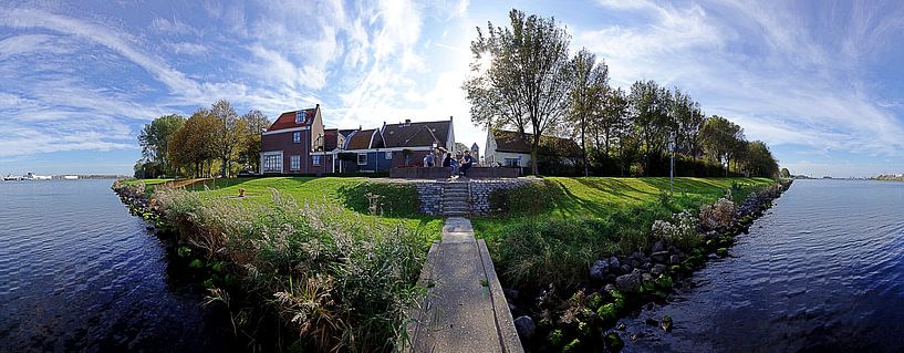 Vue panoramique du village d'Oud-Velsen par Eric Oudendijk