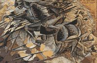 Umberto Boccioni Charge de lanciers par finemasterpiece Aperçu