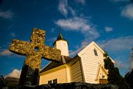 Kerkje met kruis von Martin Noteboom Miniaturansicht