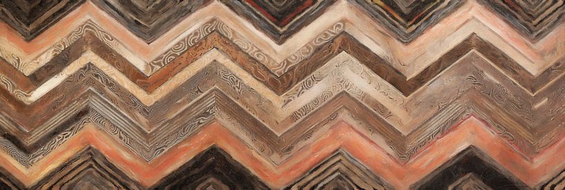 Chevron in Earth tones by Whale & Sons