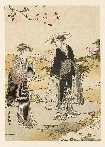 Motief uit &quot;Selected Masterpieces of the Ukiyo-e School&quot; van Peter Balan
