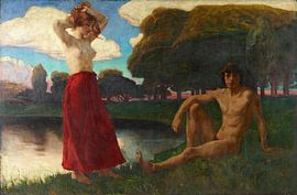 Ludwig von Hofmann - Idylle, 1895 sur Atelier Liesjes