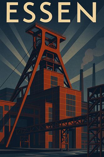 Essen Poster - Industrieel Erfgoed Wandkunst