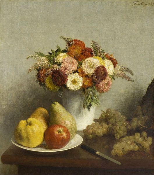 Bloemen en Fruit, Henri Fantin-Latour, Henri Fantin-Latour van Meesterlijcke Meesters