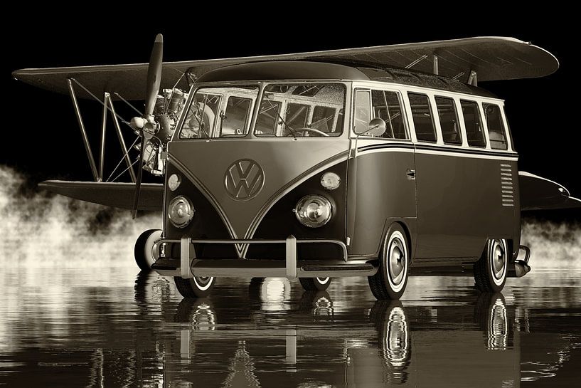 Volkswagen Kombi Deluxe de 1963 - Une légende à l'époque des hippies par Jan Keteleer