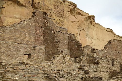Pueblo Bonito (Pueblo cultuur) Structuur in Chaco Canyon, VS staat New Mexico USA