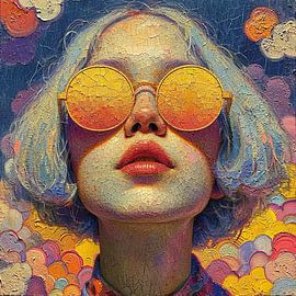 Colourful Woman Portrait by Art Whims