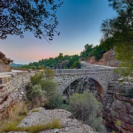 Römische Brücke über den Fluß Köprü, Türkei von Ralph Rainer Steffens