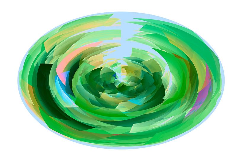 Ovala verda kubismo par Henk-Jan van Tuyl