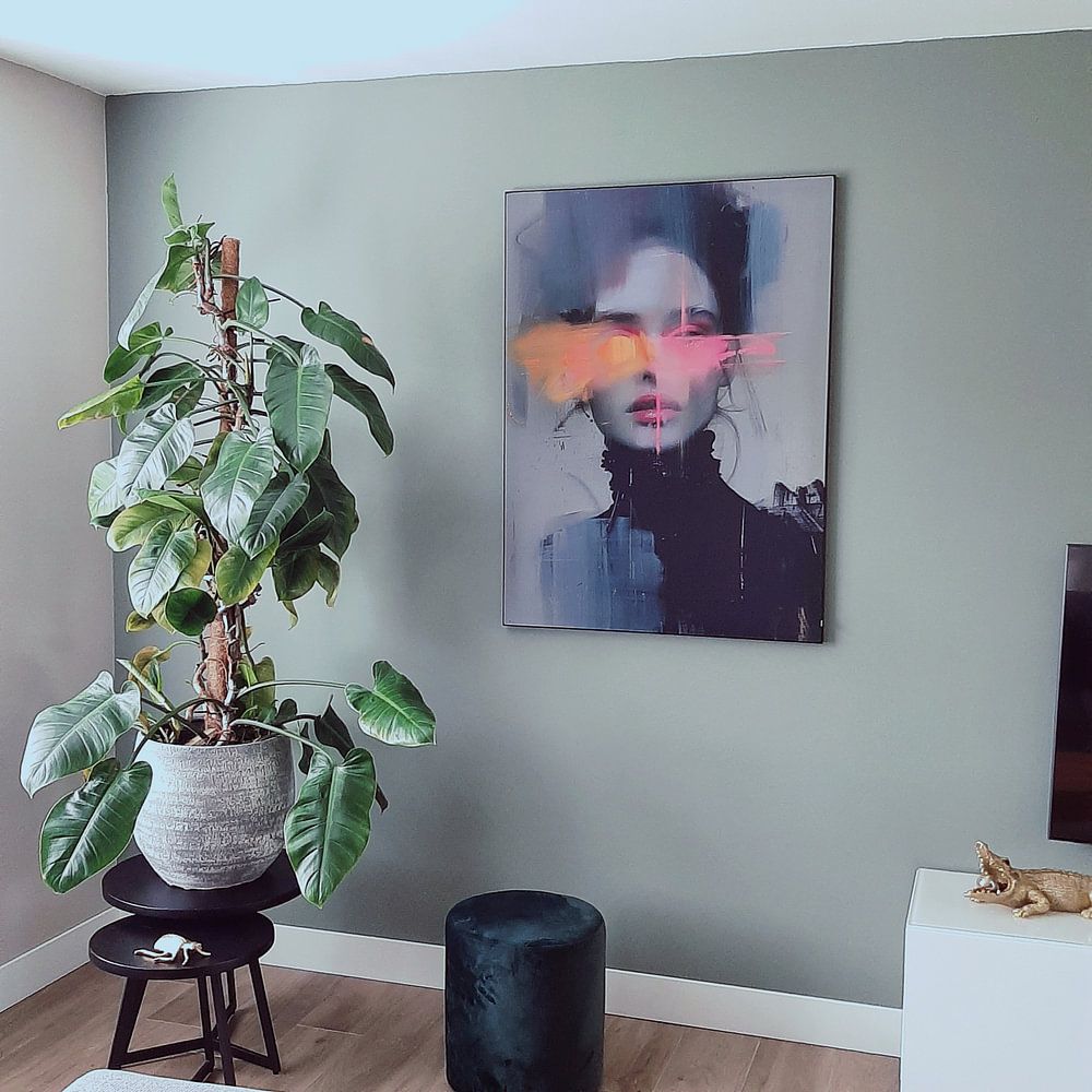 Modernes und abstraktes Porträt   von Carla Van Iersel 