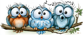 Funny Little Birds by Gelissen Artworks