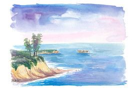 Petite plage de Corona Del Mar à Newport Beach en Californie