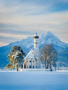 St Coloman kerk in Beieren, Duitsland van Michael Abid