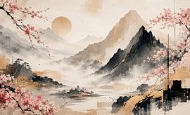 Goldene Sakura-Gipfel