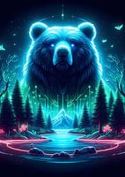 Bear fantasy in the space